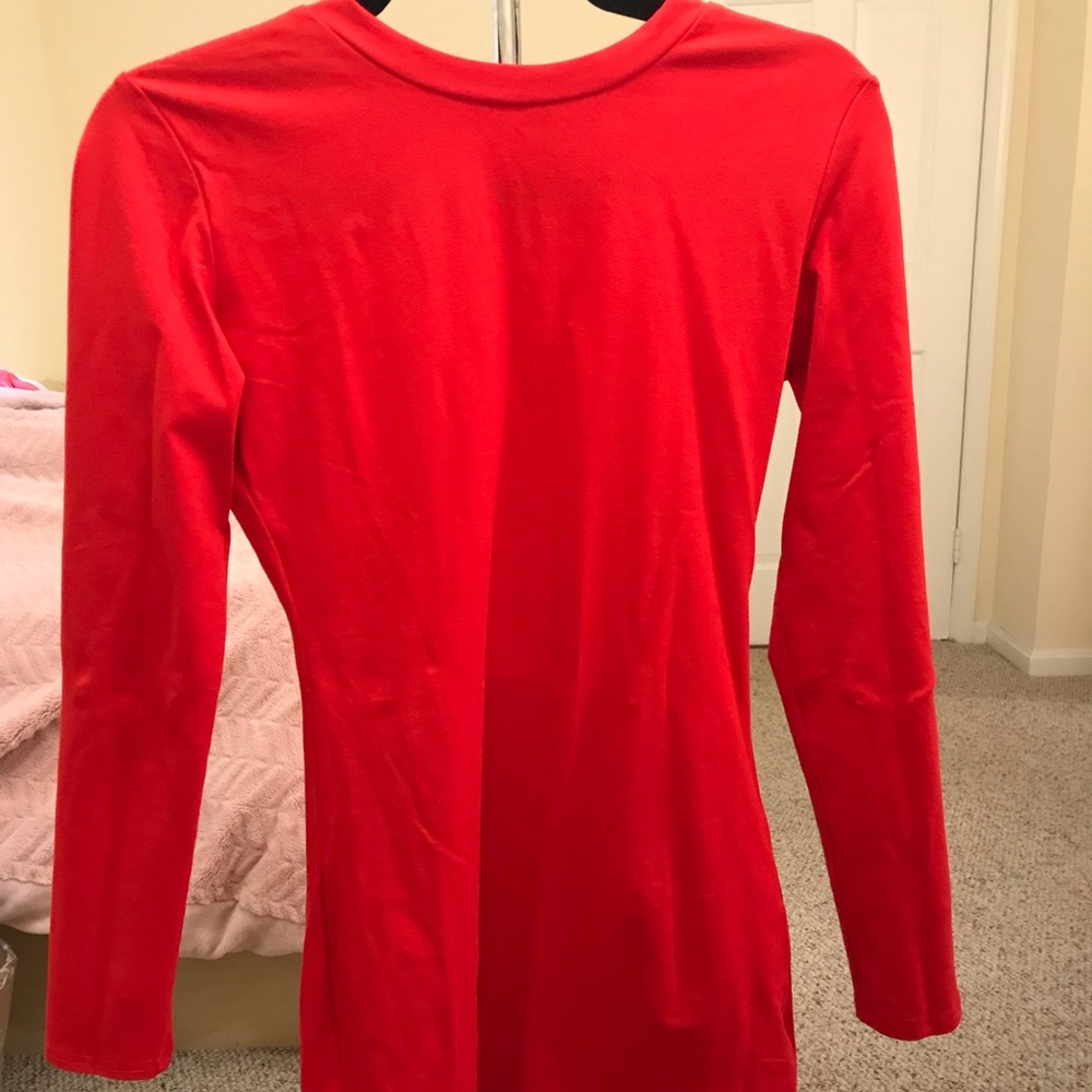 red dress